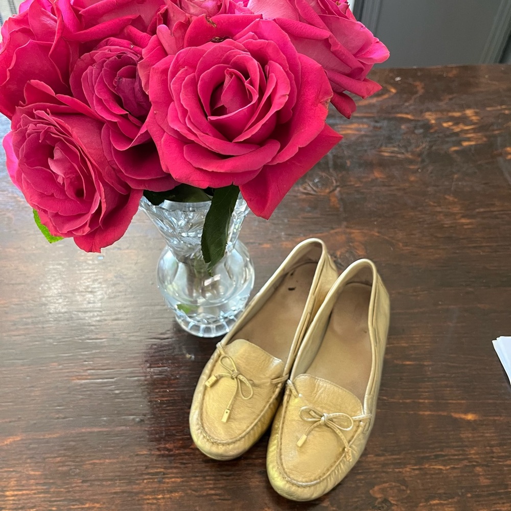 MK gold flats
